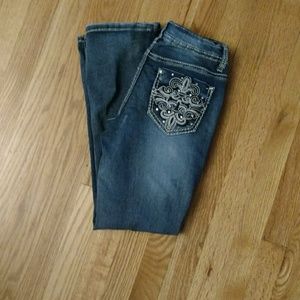 Girls Vanilla Star Skinny boot jeans sz 10.5